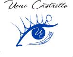 Uxue Castrillo es una artista multidisciplinar que crea intervenciones artísticas en eventos. Su logo es un ojo azul que representa la mirada del mundo desde una perspectiva artística.
